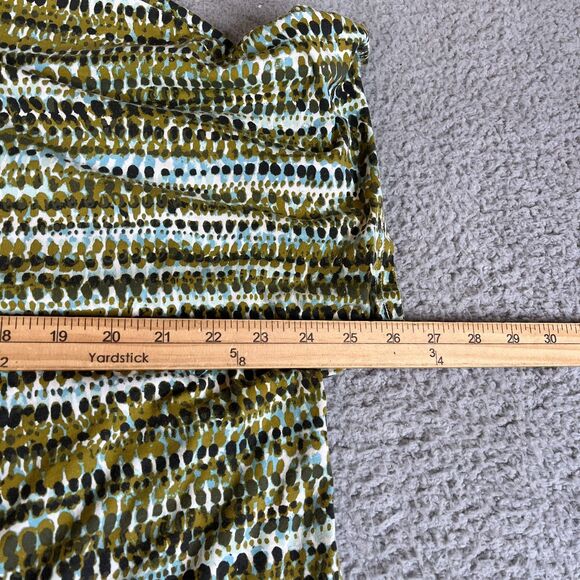 J. Jill Perfect Pima Top Womens XL Green Blue Short Sleeve Scoop Neck Cotton - Picture 10 of 10